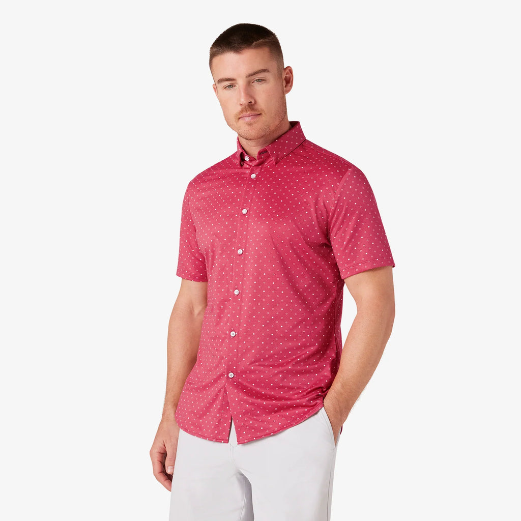 Halyard Polo - Red Clay Dot