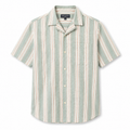 Green Stripe Camp Collar