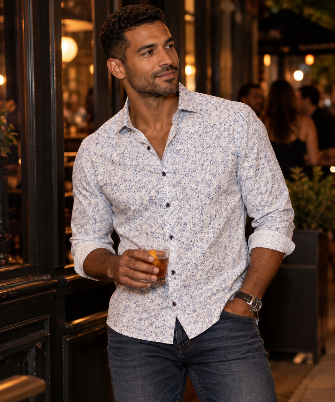 Sky Abstract Dress Shirt