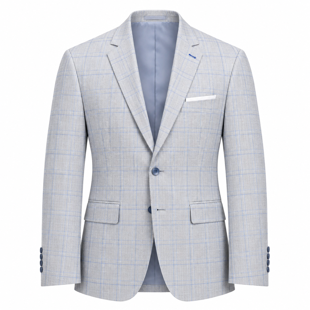 Blue/Grey Check Jacket