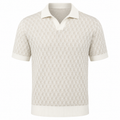 Galdfield Knit Polo - Cream