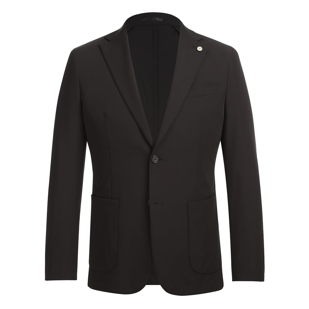 Riserva Abito Traveller Suit Jacket- Black